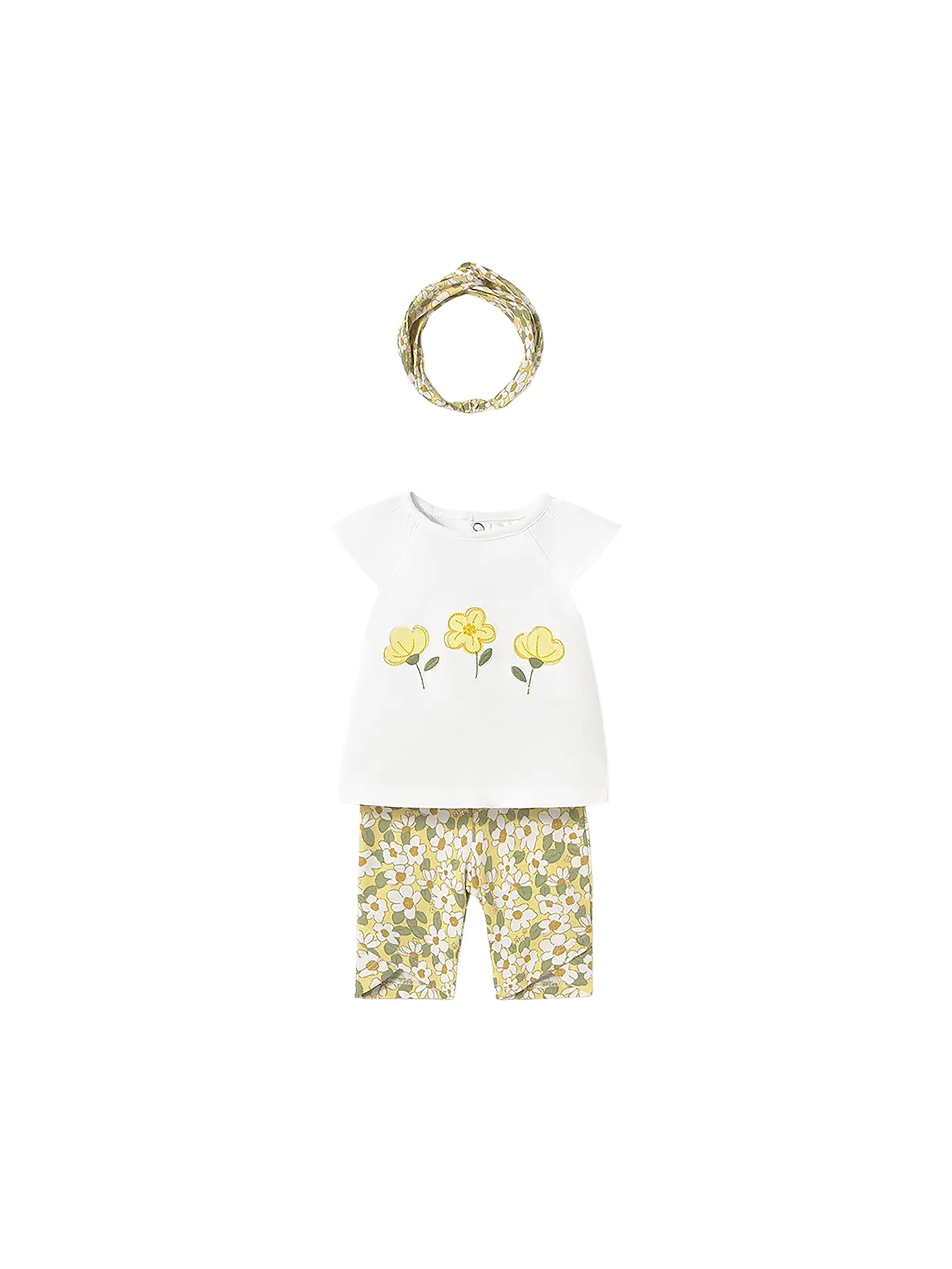 MAYORAL | Baby Set 3-teilig T-Shirt, Strickjacke und Leggings | 